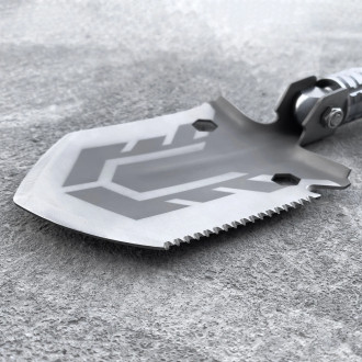Survival shovel 10-in-1 folding shovel with knife, screwdriver, glass breaker