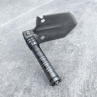 Survival shovel 10-in-1 folding shovel with knife, screwdriver, glass breaker