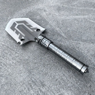Survival shovel 10-in-1 folding shovel with knife, screwdriver, glass breaker