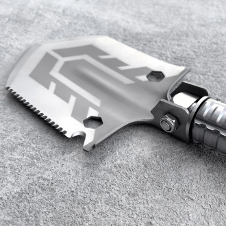 Survival shovel 10-in-1 folding shovel with knife, screwdriver, glass breaker