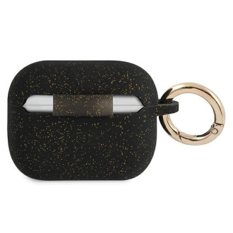 Guess Silicone Glitter Case for AirPods Pro - Black
