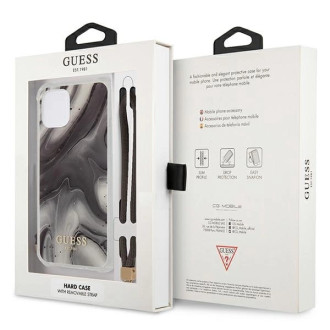 Guess Marble Collection iPhone 12 / iPhone 12 Pro Case - Gray