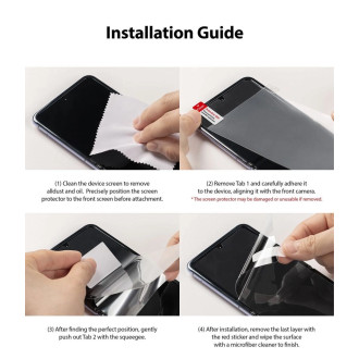 Ringke 2pcs Screen Protector Film for Samsung Galaxy Z Flip 3 Screen Protector (S19P043)