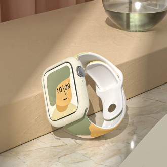 Strap Moro Band for Apple Watch Ultra / 9 / 8 / 7 / 6 / SE / 5 / 4 / 3 / 2 (49mm / 45mm / 44mm / 42mm) Silicone Strap Watch Bracelet Pattern 4