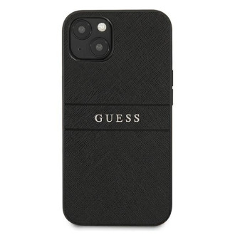 Guess GUHCP13SPSASBBK iPhone 13 mini 5,4" černý/černý řemínek Saffiano