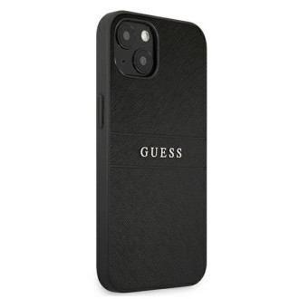 Guess GUHCP13SPSASBBK iPhone 13 mini 5,4" černý/černý řemínek Saffiano