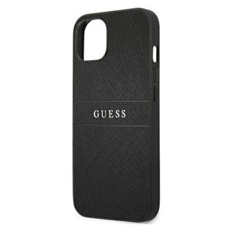 Guess GUHCP13SPSASBBK iPhone 13 mini 5,4" černý/černý řemínek Saffiano