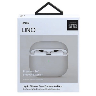 Uniq Lino Silicone case for AirPods 3 - beige
