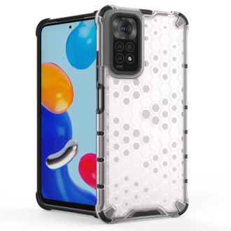 Honeycomb case armored cover with a gel frame for Xiaomi Redmi Note 11S / Note 11 black