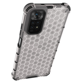 Honeycomb case armored cover with a gel frame for Xiaomi Redmi Note 11S / Note 11 black