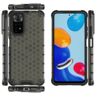 Honeycomb case armored cover with a gel frame for Xiaomi Redmi Note 11S / Note 11 black
