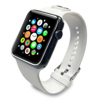 Karl Lagerfeld Silicone Choupette Heads Strap for Apple Watch 38/40/41mm - White