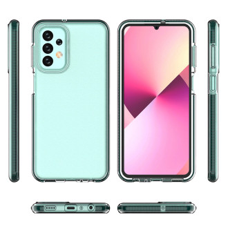 Spring Case case for Samsung Galaxy A23 silicone cover with frame black