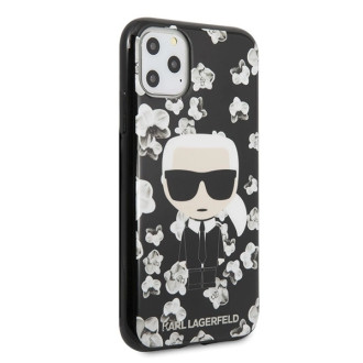 Karl Lagerfeld KLHCN58FLFBBK iPhone 11 Pro czarny/black Flower Ikonik Karl
