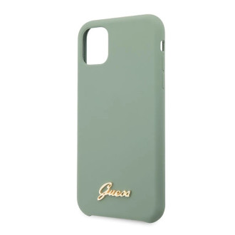 Guess Silicone Vintage Gold Logo case for iPhone 11 Pro - khaki