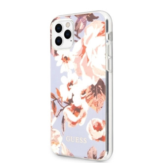 Guess GUHCN58IMLFL02 iPhone 11 Pro liliowy/lilac N°2 Flower Collection