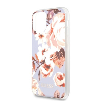 Guess GUHCN58IMLFL02 iPhone 11 Pro liliowy/lilac N°2 Flower Collection