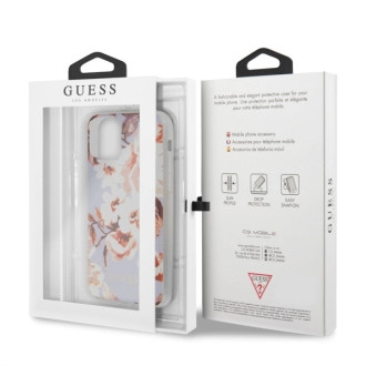 Guess GUHCN58IMLFL02 iPhone 11 Pro liliowy/lilac N°2 Flower Collection