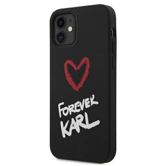 Karl Lagerfeld Silicone Forever Karl Case for iPhone 12 mini 5.4&quot; - black