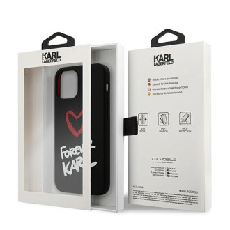 Karl Lagerfeld Silicone Forever Karl Case for iPhone 12 mini 5.4&quot; - black