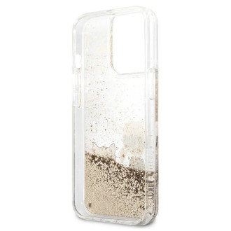 Karl Lagerfeld KLHCP13LGKCD iPhone 13 Pro / 13 6,1" złoty/gold hardcase Liquid Glitter Karl&Choupette