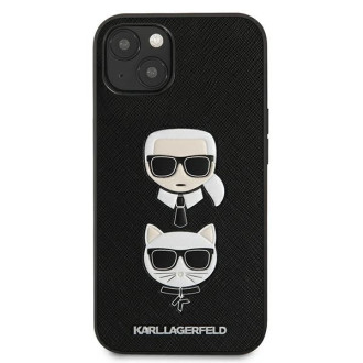 Karl Lagerfeld KLHCP13SSAKICKCBK iPhone 13 mini 5,4" czarny/black hardcase Saffiano Karl & Choupette