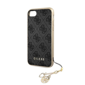 Guess GUHCI8GF4GGR iPhone 7/8/SE 2020 / SE 2022 grey/szary hard case 4G Charms Collection