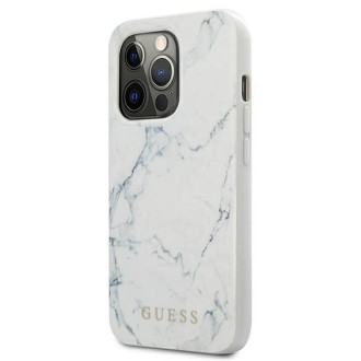 Guess Marble Case for iPhone 13 Pro / 13 - White