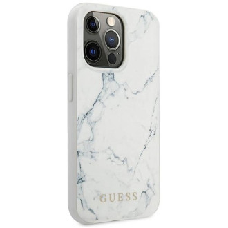 Guess Marble Case for iPhone 13 Pro / 13 - White