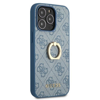 Guess GUHCP13X4GMRBL iPhone 13 Pro Max 6,7" niebieski/blue hardcase 4G with ring stand