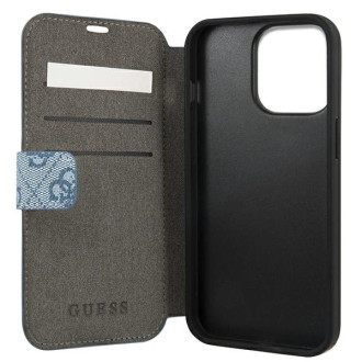 Guess GUBKP13L4GDBL iPhone 13 Pro / 13 6,1&quot; modrá/modrá kniha 4G Stripe