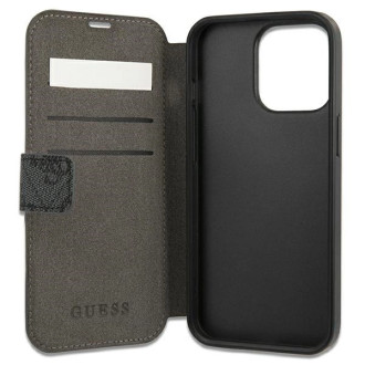 Guess GUBKP13X4GDGR iPhone 13 Pro Max 6,7" szary/grey book 4G Stripe