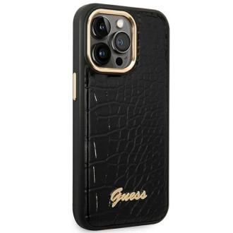 Guess Croco Collection iPhone 14 Pro 6.1&quot; Case - Black