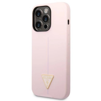 Guess Silicone Triangle iPhone 14 Pro 6.1&quot; Case - Purple