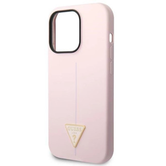 Guess Silicone Triangle iPhone 14 Pro 6.1&quot; Case - Purple