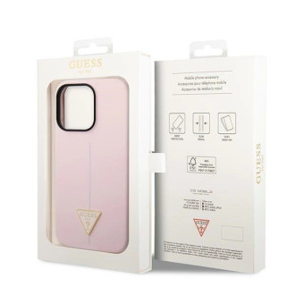 Guess Silicone Triangle iPhone 14 Pro 6.1&quot; Case - Purple