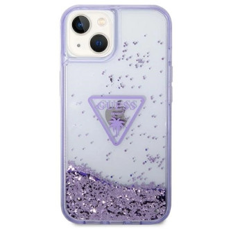 Guess GUHCP14MLFCTPU iPhone 14 Plus 6.7&quot; purple/purple hardcase Liquid Glitter Palm Collection