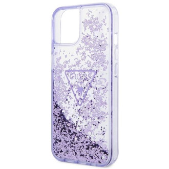 Guess GUHCP14MLFCTPU iPhone 14 Plus 6.7&quot; purple/purple hardcase Liquid Glitter Palm Collection