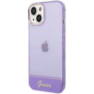 Guess Translucent iPhone 14 6.1&quot; Case - Purple