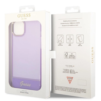 Guess Translucent iPhone 14 6.1&quot; Case - Purple
