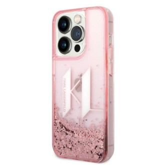 Karl Lagerfeld KLHCP14XLBKLCP iPhone 14 Pro Max 6.7 &quot;pink / pink hardcase Liquid Glitter Big KL