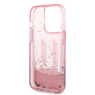 Karl Lagerfeld KLHCP14XLBKLCP iPhone 14 Pro Max 6.7 &quot;pink / pink hardcase Liquid Glitter Big KL