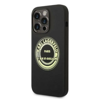 Karl Lagerfeld KLHCP14XSRSGRCK iPhone 14 Pro Max 6.7 &quot;hardcase black / black Silicone RSG