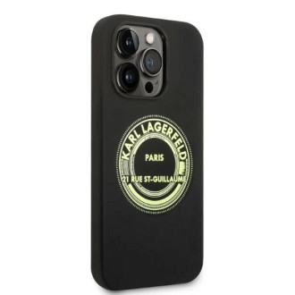 Karl Lagerfeld KLHCP14XSRSGRCK iPhone 14 Pro Max 6.7 &quot;hardcase black / black Silicone RSG