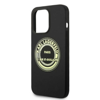 Karl Lagerfeld KLHCP14XSRSGRCK iPhone 14 Pro Max 6.7 &quot;hardcase black / black Silicone RSG