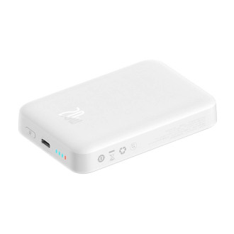 Baseus Magnetic Mini 10000mAh USB-C PD 20W / MagSafe 15W powerbank - white + USB-C cable