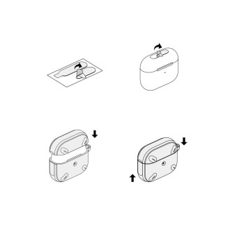 Ringke Onyx case for AirPods Pro 2 armored case for headphones gray