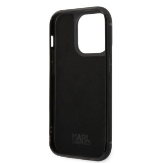 Karl Lagerfeld KLHCP14LCSSK iPhone 14 Pro 6.1&quot; hardcase black/black Signature Logo Cardslot