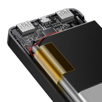 [AFTER RETURN] Baseus Bipow fast charging power bank 20000mAh 15W black (Overseas Edition) + USB-A - Micro USB cable 0.25m black (PPBD050101)