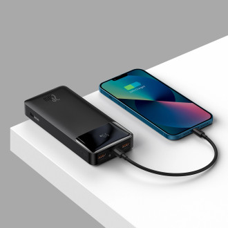 Baseus Bipow fast charging powerbank 20000mAh 20W black (Overseas Edition) + USB-A - Micro USB cable 0.25m black (PPBD050501)